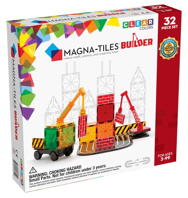 NEW 32 Pcs Set Magnetic Building Blocks Magnet Tiles Construction Set Kids/Toys 
