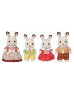 Calico Critter Chocolate Rabbit Family