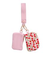 Cherries Dual Wallet Wristlet