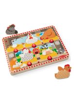 Happy Hens Push to Pop Puzzle