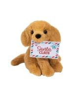 Holiday Sitting Golden Retriever