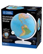Illuminated Geopolitical Globe