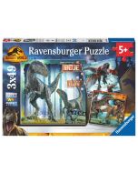 Jurassic World: Dominion 3x49pc Puzzle Pack