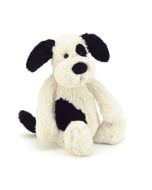 Medium Bashful Black & Cream Puppy