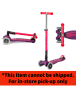 Neon LED Maxi Deluxe Foldable Scooter - Pink/Purple