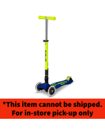 Neon LED Maxi Deluxe Foldable Scooter - Yellow/Blue