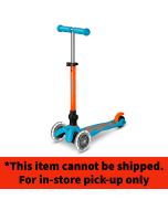 Neon LED Mini Deluxe Foldable Scooter - Aqua/Orange