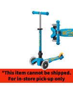 Neon LED Mini Deluxe Foldable Scooter - Ocean Blue