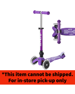 Neon LED Mini Deluxe Foldable Scooter - Purple