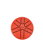 Red 3" Steel Tongue Drum