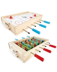 2 in 1 Tabletop Game: Foosball & Hockey