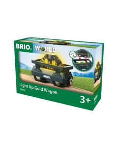 BRIO Light Up Gold Wagon