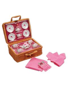 Butterfly Tea Set Basket