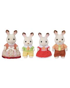 Calico Critter Chocolate Rabbit Family