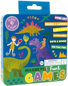Dino Magnetic Games Tin
