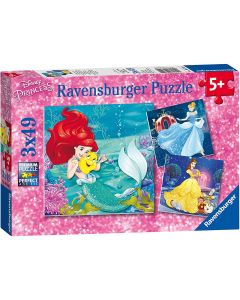 Disney Princess 3x49pc Puzzle Pack