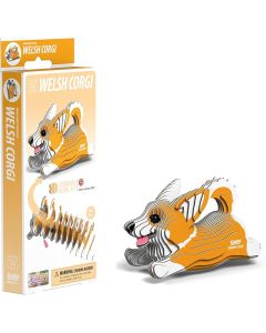 Eugy Corgi 3D Cardboard Model Kit