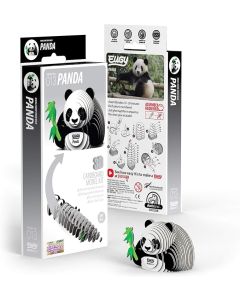 Eugy Panda 3D Cardboard Model Kit