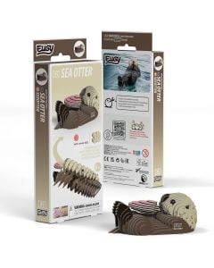 Eugy Sea Otter 3D Cardboard Model Kit