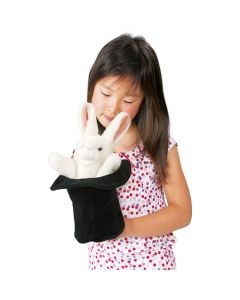 Folkmanis Rabbit in Hat Puppet