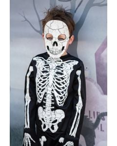 Glow in the Dark Skeleton Shirt, Pants & Mask Size 3-4