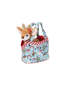 Holiday Sassy Sak with Reindeer