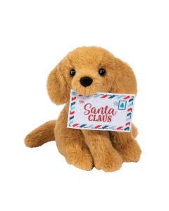 Holiday Sitting Golden Retriever