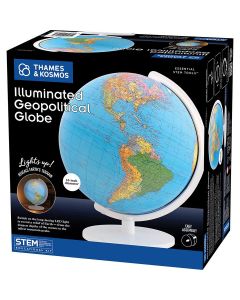 Illuminated Geopolitical Globe