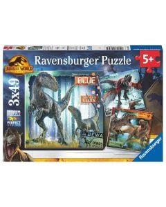 Jurassic World: Dominion 3x49pc Puzzle Pack