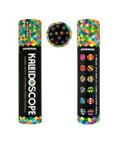 Kaleidoscope 12 Jumbo Multi-Colored Prism Pencils