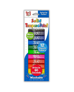 Kwik Stix Tempera Paint Sticks Classic Colors 12pk