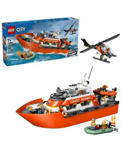 LEGO City Coast Guard Rescue Boat & Helicopter