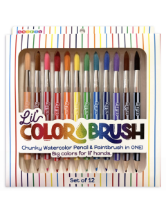 Lil' Color Brush Chunky Watercolor Pencil & Paintbrush in One - Set of 12
