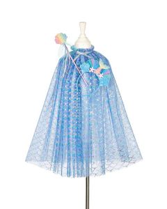 Mermaid Cape, Tiara and Wand Set Size 5-7