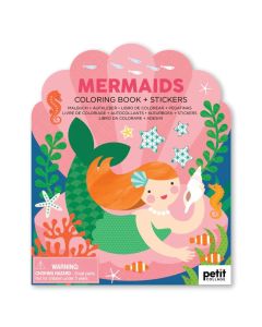 Mermaid Coloring Book With Stickers