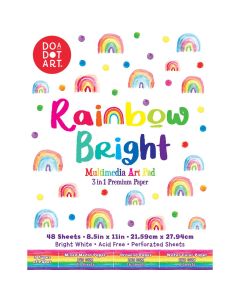 Rainbow Bright Art Paper Pad