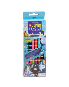 Sea Life 6 Jumbo Double Sided Color Pencils