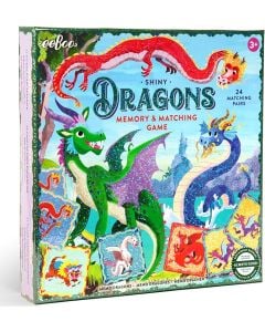 Shiny Dragons Memory and Matching Game