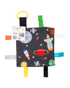 Space Tag & Crinkle Blankie