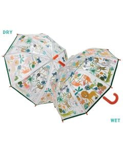Transparent Jungle Color Changing Umbrella
