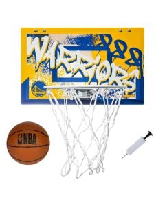 Warriors Over Door Basketball Hoop Set