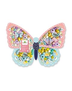 Wooden Butterfly Bead Set
